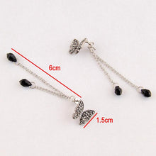 Crystal Elegant Stunning Charmming Tassel Butterfly Waterdrop Long Pendant Earrings Eardrop SM6