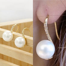 Crystal Pearl Earrings For Women Gift Zinc Alloy Faux Pearl Earring Jewelry Earrings Valentine's Day SM6