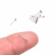 Crystal Rhinestone Nose Ring Bone Stud Surgical Steel Body Piercing Jewelry 10Pcs Body Jewelry Indian style SM6