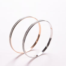 Cuff Bling Lady Gift Bracelets Bangles Trendy Women's Charm Double circle matte Bangle Wristb  Bracelet SM6