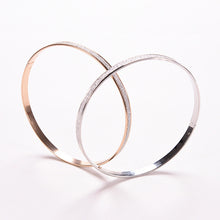 Cuff Bling Lady Gift Bracelets Bangles Trendy Women's Charm Double circle matte Bangle Wristb  Bracelet SM6