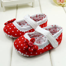 Cute Baby Girls Boy First Walkers Toddler Shoes Bootulti-color Dot Bow Children's Shoes Soft Sole Warm Shoe SM6