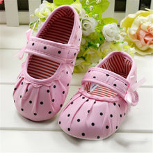 Cute Baby Girls Boy First Walkers Toddler Shoes Bootulti-color Dot Bow Children's Shoes Soft Sole Warm Shoe SM6