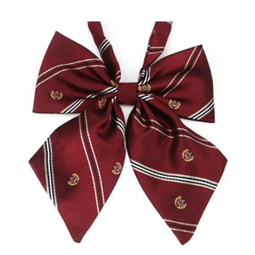Cute Crown Collar Flower Adjustable Bow Tie Students Plaid Japanese Uniform Bow Tie Women's Butterflies Neck Tie Cravat SM6