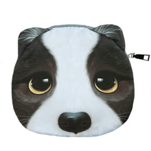 Cute Women Crossbody Bag Dog Face Head Animal Print Zipper Closure Small Shoulder Chain Bag Handbag SM6