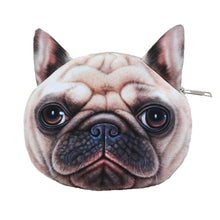 Cute Women Crossbody Bag Dog Face Head Animal Print Zipper Closure Small Shoulder Chain Bag Handbag SM6