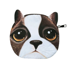 Cute Women Crossbody Bag Dog Face Head Animal Print Zipper Closure Small Shoulder Chain Bag Handbag SM6