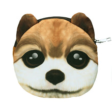 Cute Women Crossbody Bag Dog Face Head Animal Print Zipper Closure Small Shoulder Chain Bag Handbag SM6