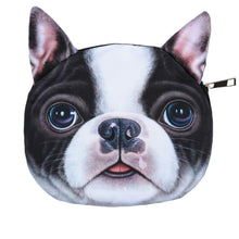 Cute Women Crossbody Bag Dog Face Head Animal Print Zipper Closure Small Shoulder Chain Bag Handbag SM6