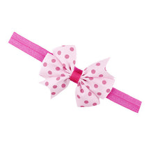 Cute Girls Hair Accessories Bowknot Dot Elastic Hair Bands Bandeau Fille Flower Hair Band Faixa De Cabelo#121 SM6