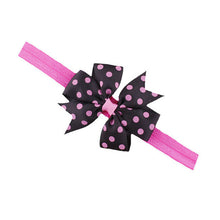 Cute Girls Hair Accessories Bowknot Dot Elastic Hair Bands Bandeau Fille Flower Hair Band Faixa De Cabelo#121 SM6