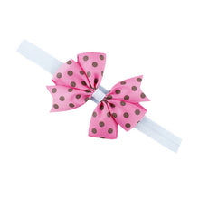 Cute Girls Hair Accessories Bowknot Dot Elastic Hair Bands Bandeau Fille Flower Hair Band Faixa De Cabelo#121 SM6