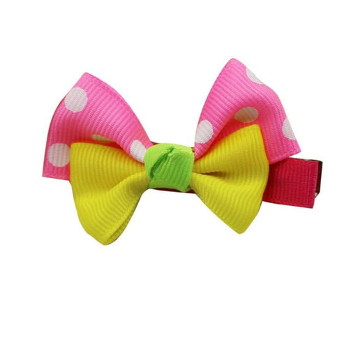 Cute Hair Clips For Giirls Dot Bowknot Hair Pins And Clips Hair Bow Prendedor De Cabelo#121 SM6