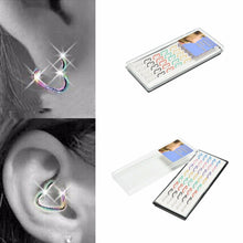 Cute Kawaii Earrings Heart Shape Clip Earrings Without Piercing For Women Girls 1Pack 40pcs Women Clip Earrings SM6