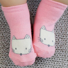 Cute Kids Animal Infant Baby Fox Printed Cotton Knee Socks Anti-slip Stockings 0-4Y Y2 SM6