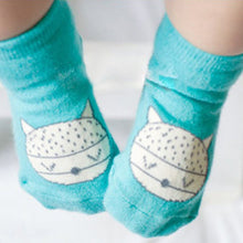 Cute Kids Animal Infant Baby Fox Printed Cotton Knee Socks Anti-slip Stockings 0-4Y Y2 SM6