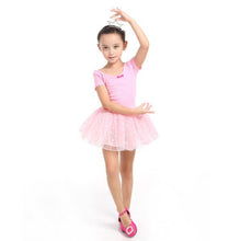 Cute Kids Baby Girl Ballet Dance Dress Child Girl Short Sleeve Tutu Dress Skirts SM6