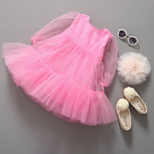 Cute Kids Baby Girls White Short Sleeve Princess Guaze Dress 2-7Years Y2 SM6