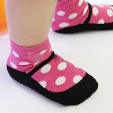 Cute Kids Baby Warm Socks born Polka Dot Socks Dress shoes Pattern Size 0-2T SM6