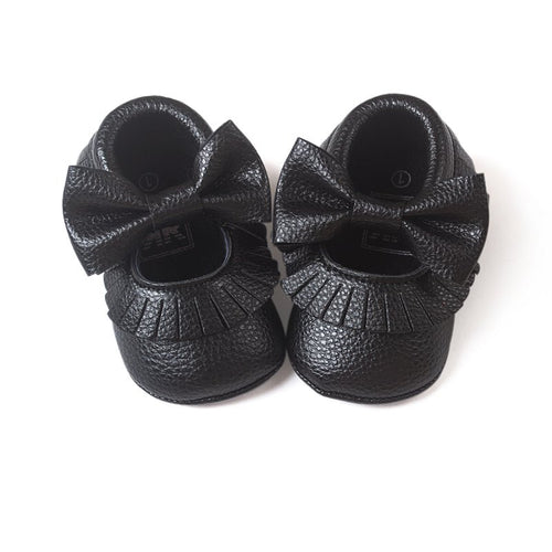 Cute Baby Girls Soft Soled PU Leather Shoes Toddler Infant Moccasin 0-18Months First Walkers  SM6