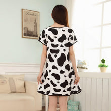 Cute Nightgowns Women Casual Cartoon Nightwear Sleepwear Short Sleeve Sleep Dress SM6