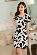 Cute Nightgowns Women Casual Cartoon Nightwear Sleepwear Short Sleeve Sleep Dress SM6