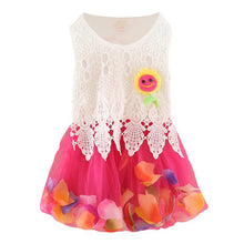 Cute Princess Baby Girls Sleeveless Floral Tutu Tulle Cotton Dress for 0-4Y SM6
