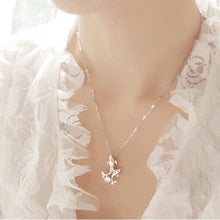 Cute Silver Plated Double Dolphin Rhinestone Short Chain Pendant Necklace Women Jewelry SM6