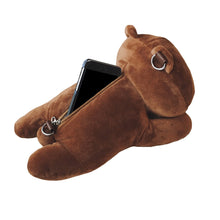 Cute Women Girls Crossbody Bag Kawaii Cartoon Rabbit Bear Bag Furry Doll Toy Shoulder Messenger Bag BrownWhite Mobile Phone Bag SM6