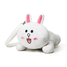 Cute Women Girls Crossbody Bag Kawaii Cartoon Rabbit Bear Bag Furry Doll Toy Shoulder Messenger Bag BrownWhite Mobile Phone Bag SM6
