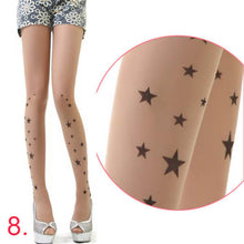Cute Women Sexy Transparent Silk Stocking Tattoo Pantyhose Woman Leggings SM6