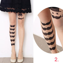 Cute Women Sexy Transparent Silk Stocking Tattoo Pantyhose Woman Leggings SM6