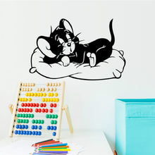 Cute cat cartoon wall children room household adornment wall posts SM6