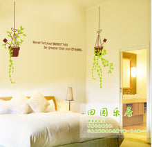 Dangling miniascape green to decorate the hall room fifth generation can remove the stickers SM6