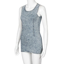 Denim Dress Off Shoulder Hollow Out Mini Dress Backless Woman Dress Summer Casual Vestido Jeans Vestidos Cortos#B725 SM6