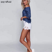 Denim Women Clothes Off Shoulder Sexy Autumn Top Casual Ladies Outwear Bloouse Ropa Mujer Loose Top #C105 SM6