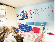 Doraemon noctilucent stick fluorescent stickers Children room background stickers three generations can remove the wall stickers SM6