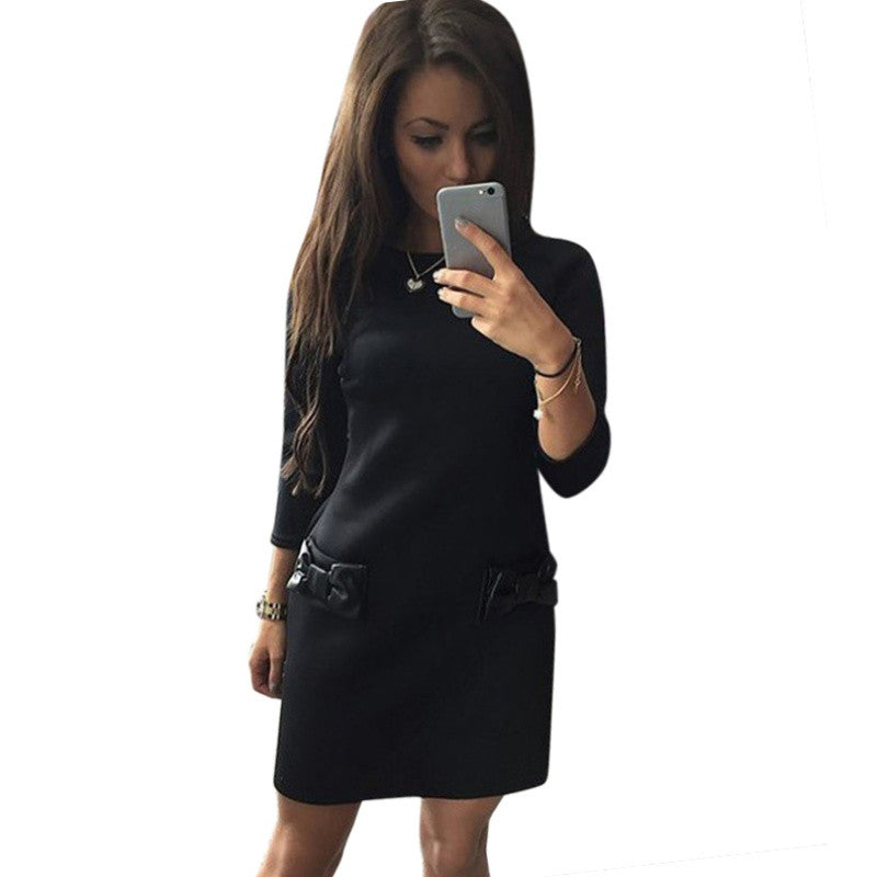 EF Fashion Women's Bodycon Casual Evening Party Mini Dress Straight DressSM6