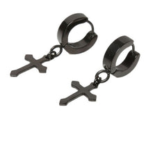 Ear Accessories 4Colors s Titanium Steel Ear Clip Women Men Cross Shaped Ear Stud Earrings SM6