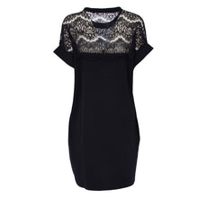 Elegant Women Lace Dresses Hollow Out Loose Sexy Short Casual Dress SM6