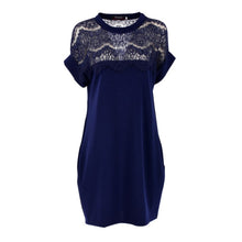 Elegant Women Lace Dresses Hollow Out Loose Sexy Short Casual Dress SM6