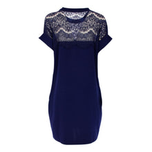 Elegant Women Lace Dresses Hollow Out Loose Sexy Short Casual Dress SM6