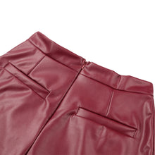 Europe Sexy Women Mini Skirt PU Leather Solid Split Zipper Pencil Skirts OL Casual Slim Clubwear BlackBurgundy Saia Faldas  SM6