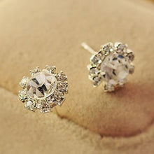 Spherical Crystal Flower Stud Earrings for Women Stud Earrings SM6