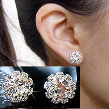 Spherical Crystal Flower Stud Earrings for Women Stud Earrings SM6