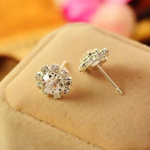 Spherical Crystal Flower Stud Earrings for Women Stud Earrings SM6