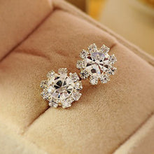 Spherical Crystal Flower Stud Earrings for Women Stud Earrings SM6