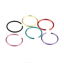 Fake Piercing Bijoux Medical Nostril Titanium Nose Hoop Nose Rings Clip On Nose Ring Body Jewelry For Women 40pcs 1Box SM6