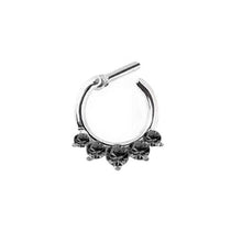 Fake Septum Clicker Hanger Clip On Jewelry Rhinestone Petal Nose Hoop Nose Rings s Body Piercing Jewelry SM6