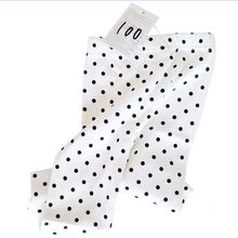 Fall 2-8Y Girls Baby Toddlers Lovely Polka Dot Leggings Kids Cotton Pants Trousers Freshipping SM6